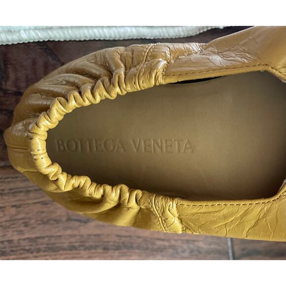$950 NIB Men\'s Bottega Veneta Leather Loafers Yellow Slip On\'s Dress Shoes 39(6) main image 5
